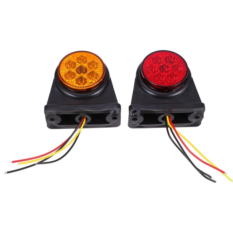 أضواء مقطورة LED حمراء مزدوجة الجوانب احترافية للسيارات والشاحنات، قطعتان - Image 2