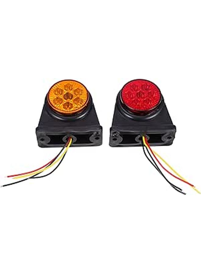 أضواء مقطورة LED حمراء مزدوجة الجوانب احترافية للسيارات والشاحنات، قطعتان - Image 1