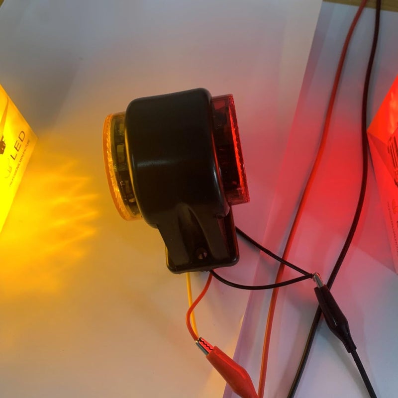 أضواء مقطورة LED حمراء مزدوجة الجوانب احترافية للسيارات والشاحنات، قطعتان - Image 5