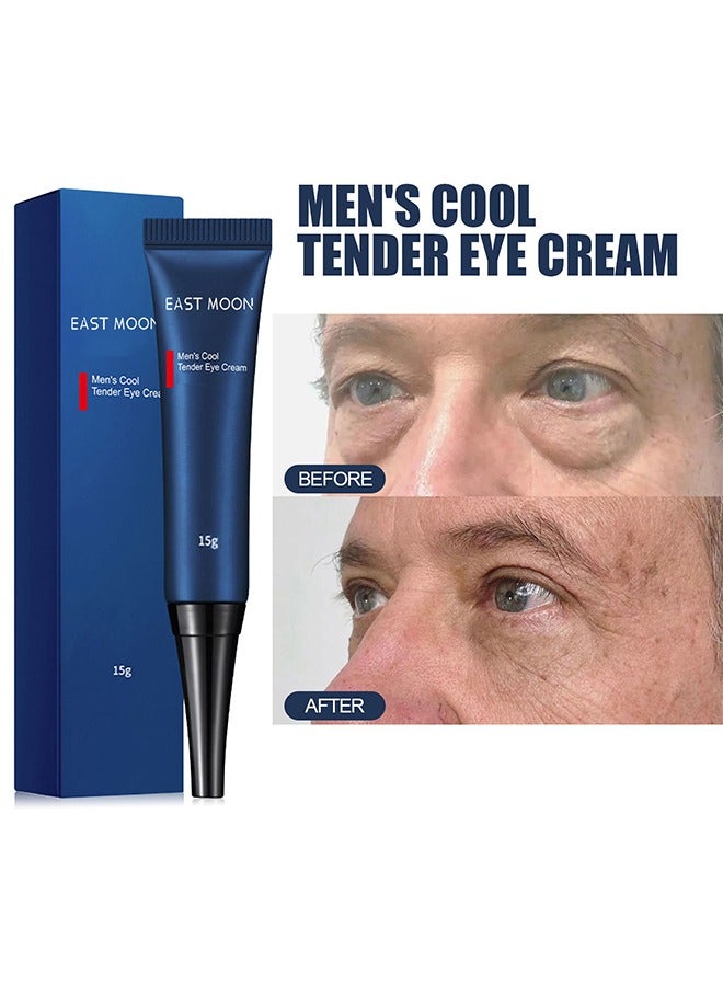 إيست مون كريم العين كول تندر للرجال-الريتينول المضاد للشيخوخة يحارب التجاعيد وعلامات الشيخوخة حول العينين ، ويعزز الترطيب ، ويقلل من الانتفاخ ، ويفتح الهالات السوداء ، ومناسب لجميع أنواع البشرة - Image 4