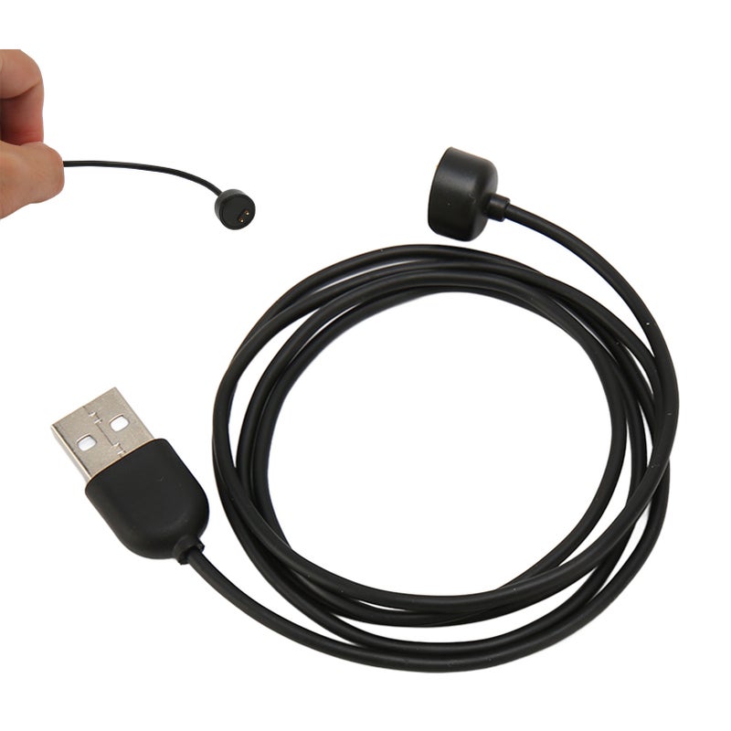 بدل شاحن لـ شاومي مي باند 5 6 7 NFC ساعة ذكية، سلك شحن مغناطيسي USB لـ أمازفيت باند 5، طول 3.3 قدم، لون أسود - Image 5