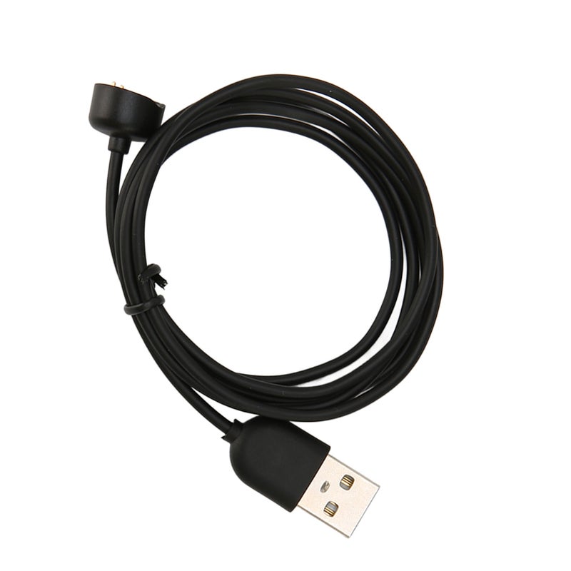 بدل شاحن لـ شاومي مي باند 5 6 7 NFC ساعة ذكية، سلك شحن مغناطيسي USB لـ أمازفيت باند 5، طول 3.3 قدم، لون أسود - Image 1