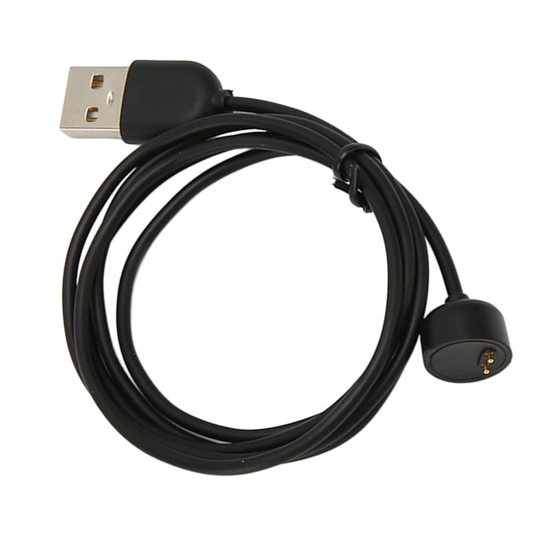 بدل شاحن لـ شاومي مي باند 5 6 7 NFC ساعة ذكية، سلك شحن مغناطيسي USB لـ أمازفيت باند 5، طول 3.3 قدم، لون أسود - Image 4