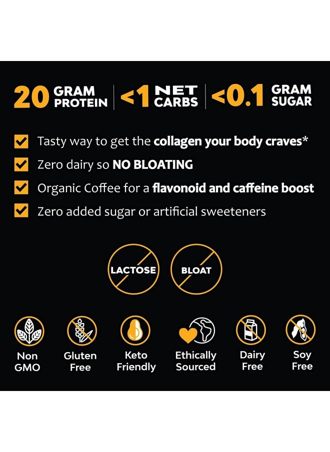 Marigold - High Protein Collagen Coffee - Vanilla Collagen Latte, Dairy Free, 20G Grass-Fed Type I & Iii Collagen Peptides, Energy Boost, 2 Shots Organic Espresso, Non-Gmo, 1 Lb Bag, 15 Servings - Image 1