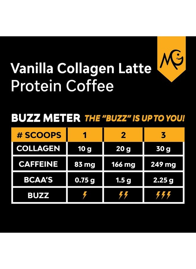 Marigold - High Protein Collagen Coffee - Vanilla Collagen Latte, Dairy Free, 20G Grass-Fed Type I & Iii Collagen Peptides, Energy Boost, 2 Shots Organic Espresso, Non-Gmo, 1 Lb Bag, 15 Servings - Image 1