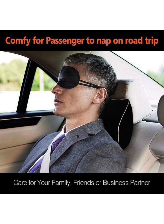 ICOMFYWAY Car Neck Support Pillow for Driving, Car Seat Headrest Pillow with Soft Memory Foam (Red) - Image 3
