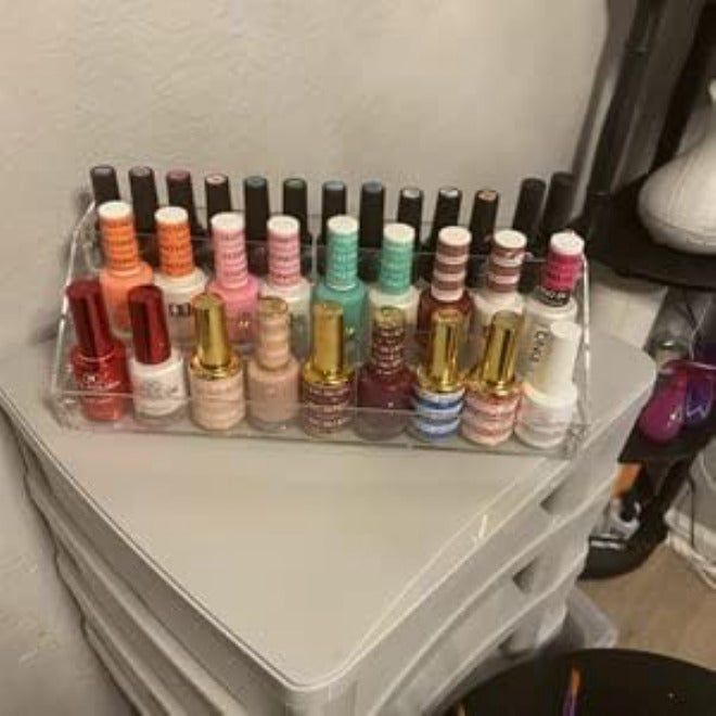 GOTOTOP - Durable Acrylic Nail Polish Display Stand Holder Cosmetic Makeup Clear Varnish Flexible use switching - Image 4