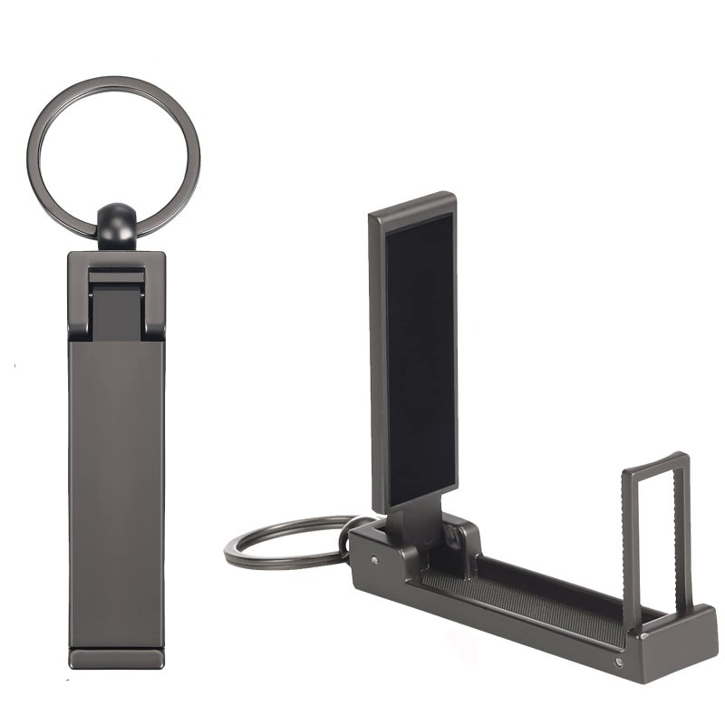 BULFULL Purse Hook for Table Instant Bag Purse Hook Hanger Holder for Table Desk Folding Handbag Table Hook Hanger for Women Mobile Phone Stand Holder Black