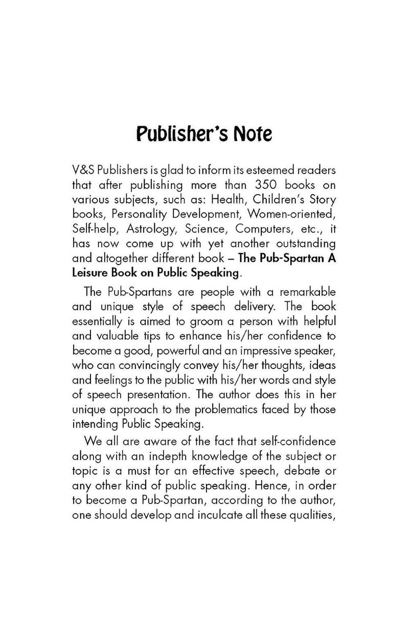 A Leisure Book On Public Speaking Pub Spartan: How To Effectively Influence An Audience - Image 4