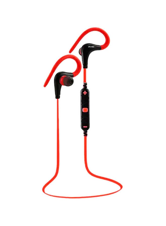 NIBEMINENT Bluetooth In-Ear Earphones With Mic Red/Black - Image 1