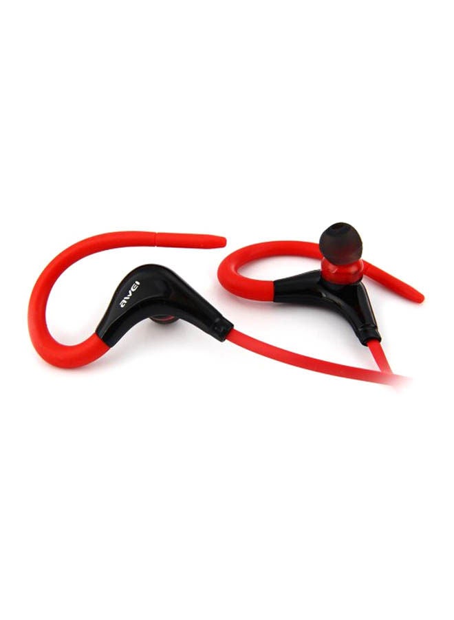 NIBEMINENT Bluetooth In-Ear Earphones With Mic Red/Black - Image 2