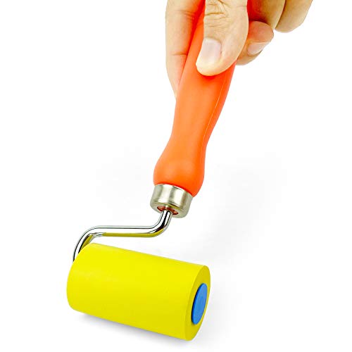 CARTINTS Soft Seam Roller Tool, Safely Install Wallpaper, Vinyl Wrap, Window Film, with 2.4inch Sponge Roller Head and Comfortable Handle, 7.9inch Length - Image 2