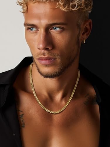 ChainsPro Gold Chain for Mens Hip hop Rapper Necklace 6MM 22inch Daily Neck Chain Mens Gifts for Dad - Image 4