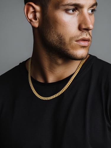 ChainsPro Gold Chain for Mens Hip hop Rapper Necklace 6MM 22inch Daily Neck Chain Mens Gifts for Dad - Image 5