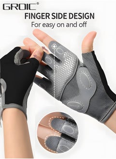 GROIC Weavke Gloves are All Protected, Gym Exercise Gloves, Refers to Joint Weight Weightless Gloves, Riding Gloves Silicone Shockproof Sports Gloves, Sports Protective Supplies  - Image 4
