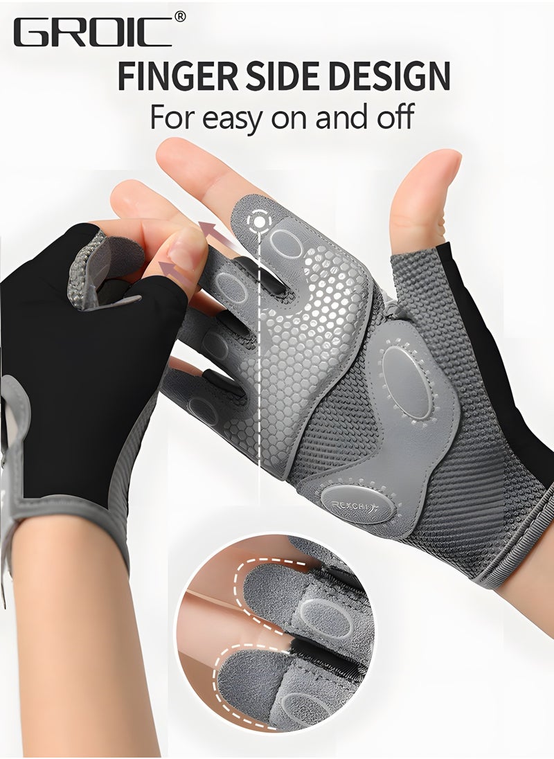 GROIC Weavke Gloves are All Protected, Gym Exercise Gloves, Refers to Joint Weight Weightless Gloves, Riding Gloves Silicone Shockproof Sports Gloves, Sports Protective Supplies  - Image 4