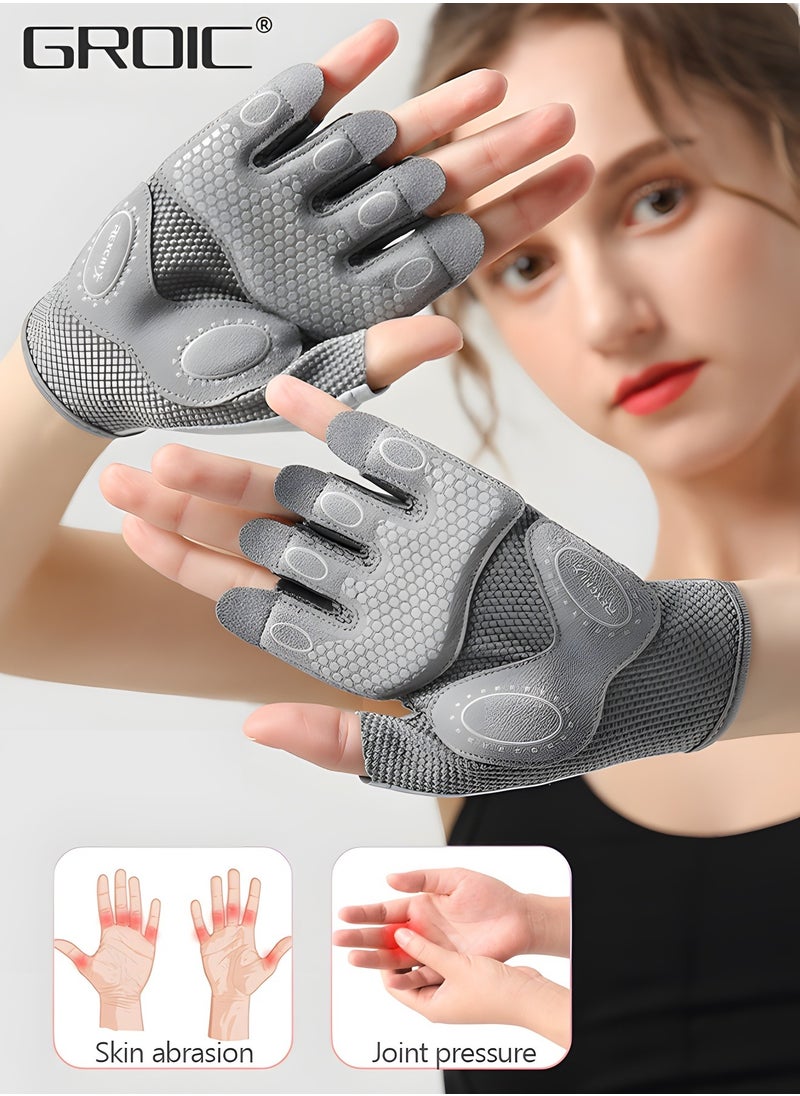 GROIC Weavke Gloves are All Protected, Gym Exercise Gloves, Refers to Joint Weight Weightless Gloves, Riding Gloves Silicone Shockproof Sports Gloves, Sports Protective Supplies  - Image 5