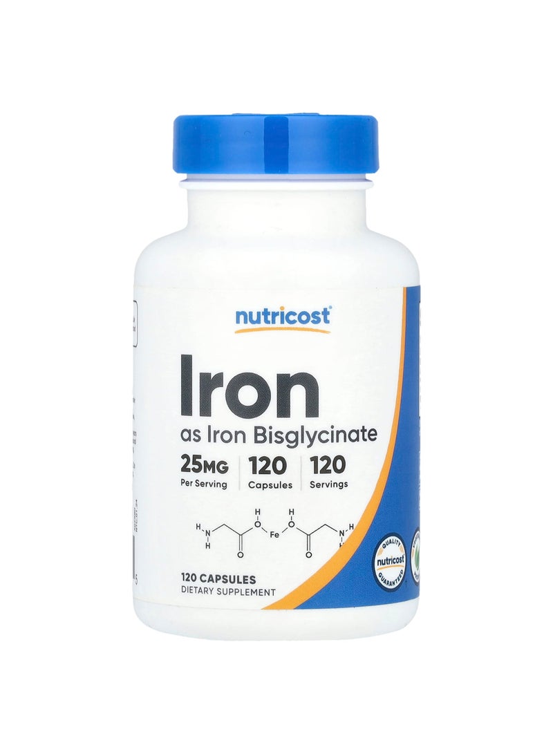 Iron, 25 mg , 120 Capsules