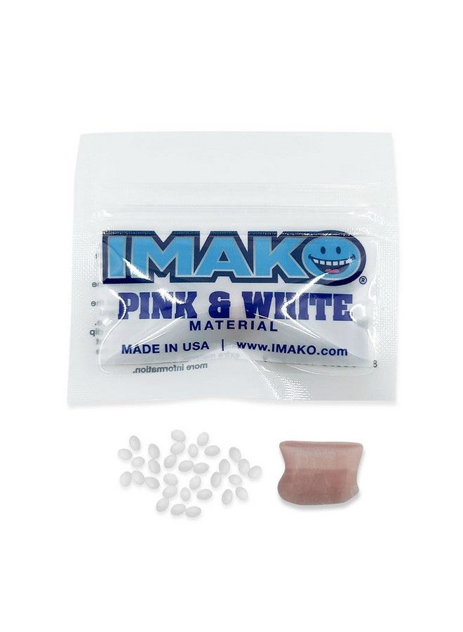 Imako Cosmetic Moldable Fitting Material (Pink & White) - 2 Pack - Gums and Teeth - Made in USA - Image 2