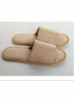 Excefore Spa Slippers Open Toe Slippers, Washable, Disposable, Fluffy Guests Slippers for Home, Hotel Use, Spa, Party Guest, Hotel and Travel, Fits Most Men and Women, 10 Pairs  - Image 5