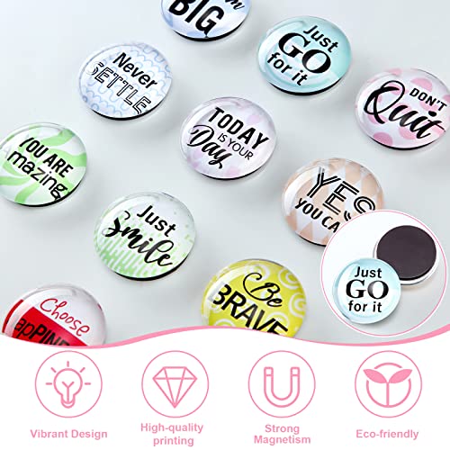 Weewooday 10 Pcs Inspirational Magnets for Refrigerator Fridge Decor Accessories Motivational Glass Quote Fun Magnet for Cabinet Kitchen Whiteboard Office (Encouragement Pattern) - Image 5