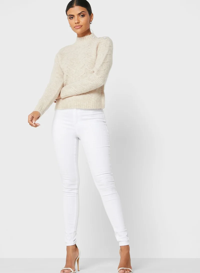 Ted Baker Taliiey Button Detail Sweater