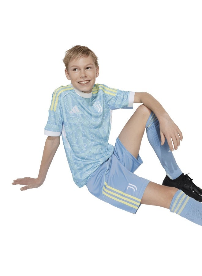 Adidas Juve A Sho Y Blue Football Shorts For Junior 7-8Y  - Image 5