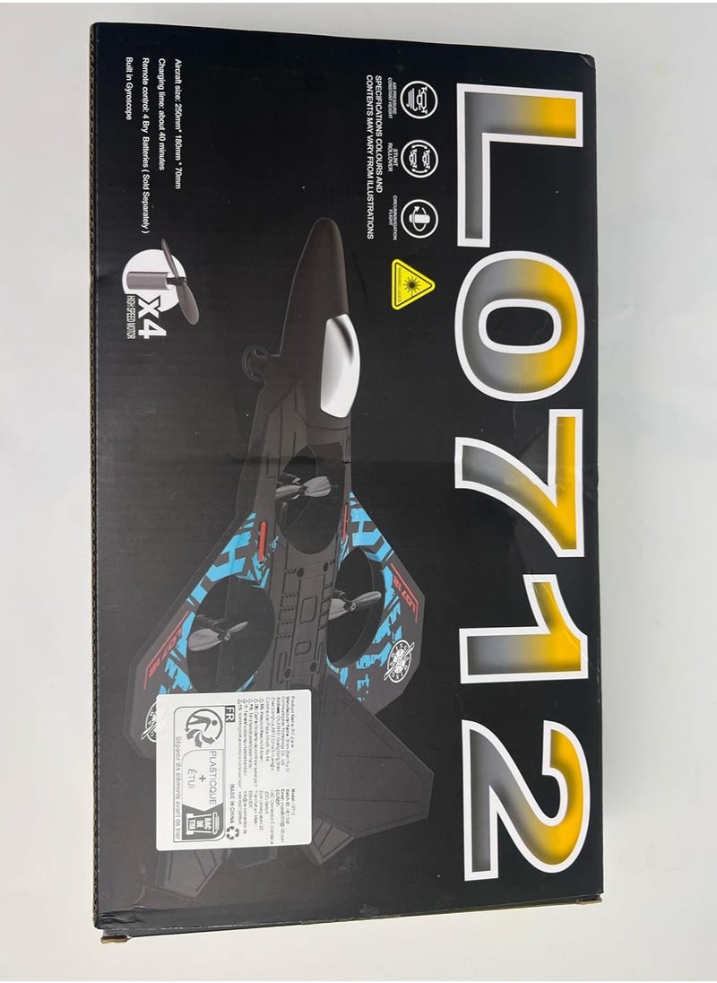 Beauenty - RC Aeroplane 2.4GHz Remote Controlled Aeroplane L0712 Quadcopter Floating Fighter Plane RC Aeroplane RTF for Beginners, Children and Adults, APlane Toy with Coloured Lights USB Charging - Image 1