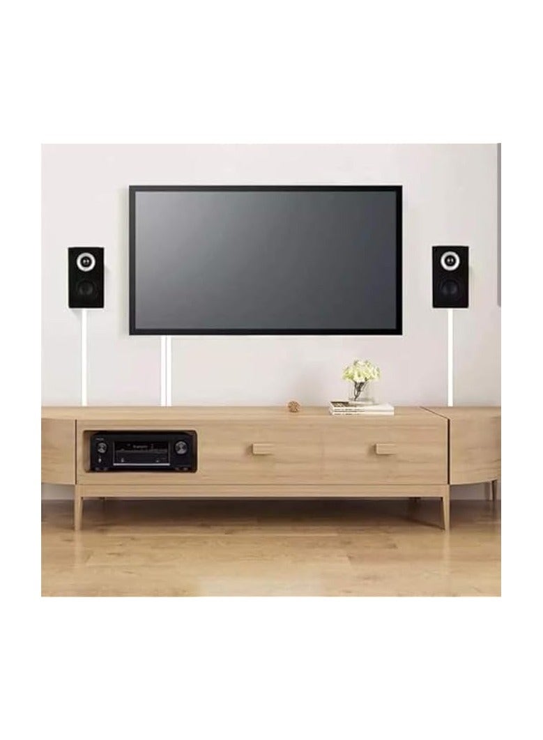 erorex Global Square Cable Box Self Adhesive Pvc Trunking White 95cm x 3pc 16x16mm Wall Cord Cover Concealer On-Wall Wire Paintable Management Raceway To Hide Wires - Pack Of 1 (3Pcs of 16X16X950mm) - Image 4