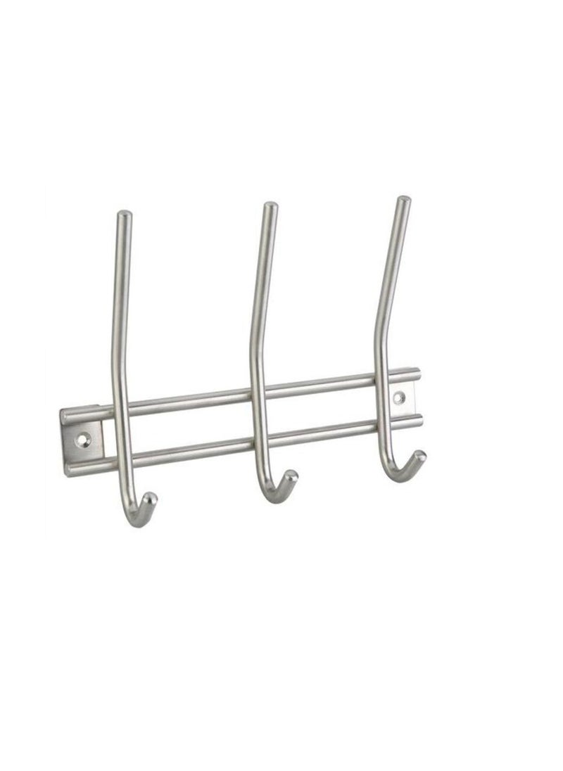 Hettich Hettich 3-Hook Coat Rack (Stainless Steel)  - Image 1