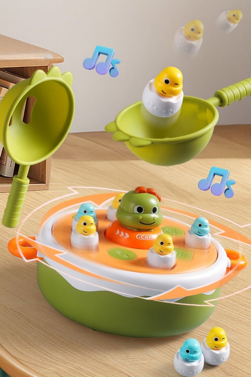 4-in-1 Interactive Dinosaur Game Toy for Kids – Magnetic Fishing, Jumping Dino Catch, Tic-Tac-Toe & Bowling – Educational Multi-Play Activity Set for Ages 3–6 - Image 3