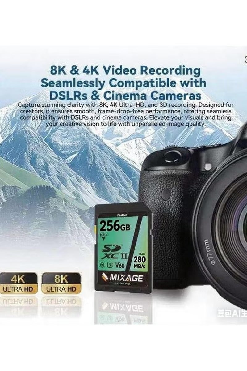 KingSpec KingSpec Mixage 128GB SD Card Class 10 V30 UHS-I – 128GB/ SDXC High-Speed Memory Card for 4K/8K Camera & Video Recording SD Card Class 10 V30/ U3 UHS-I – 128GB/ SDXC High-Speed Memory Card for 4K/8K Camera & Video Recording - Image 4