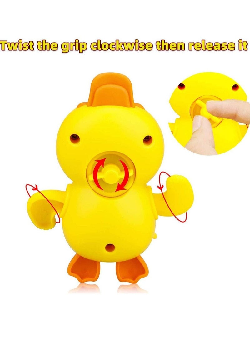 Y&D Bath Toys Squeak Rubber Duck Ducky Toy 4 Pcs Set Babies 6 12 months for Bathtub Swimming Pool - Image 3