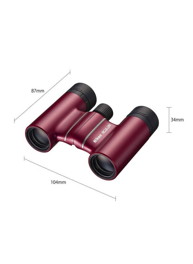 Nikon T02 Lightweight Portable Outdoor Travel Concert Binoculars Red 8x21 - Image 2