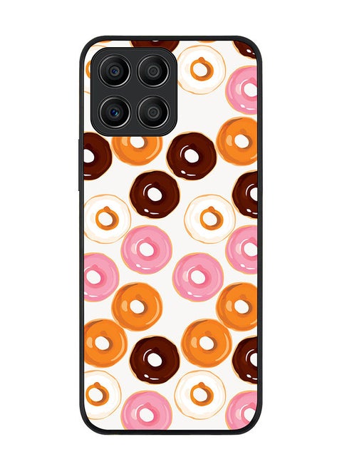 Rugged Black edge case for Honor X8 5G Slim fit Soft Case Flexible Rubber Edges Anti Drop TPU Gel Thin Cover - Donut Drops