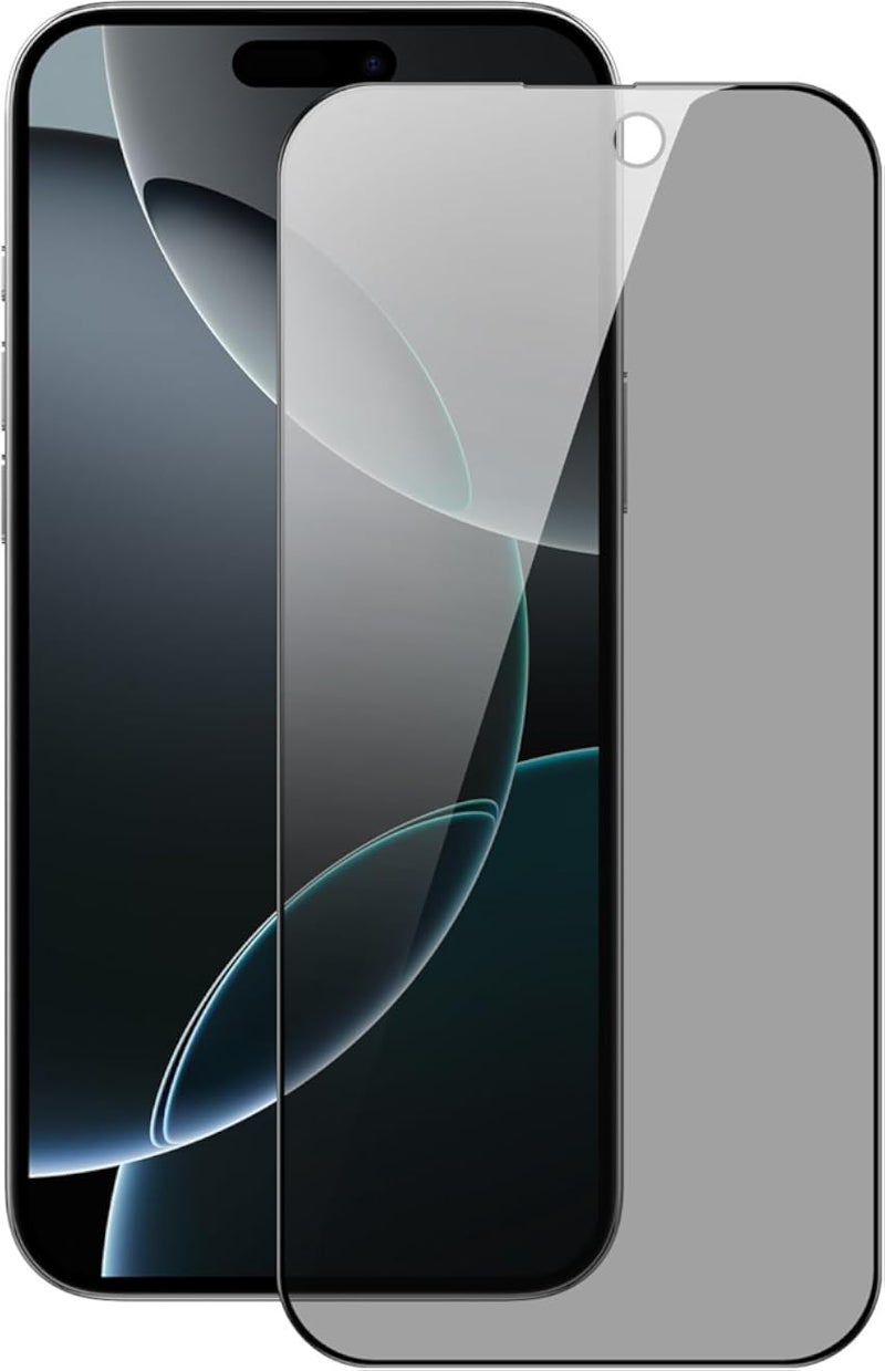 واقي شاشة زجاجي مقوى من Dux Ducis لحماية الخصوصية لهاتف iPhone 16 Pro Max، أسود