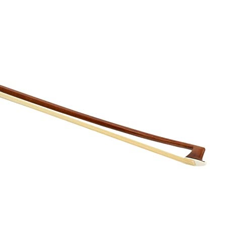 M MI & VI MI&VI NB-510 Brazilwood Violin Bow (3/4 Size) with Ebony Frog | Octagonal Silver Mount | Well Balanced | Light Weight | Real Mongolian Horse Hair - MIVI Music - Image 5
