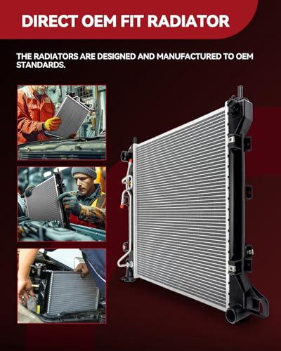 AUTOSITY CU2922 Radiator, Compatible with 2006-2011 Civic, Aluminum Automotive Replacement Radiator - Image 5