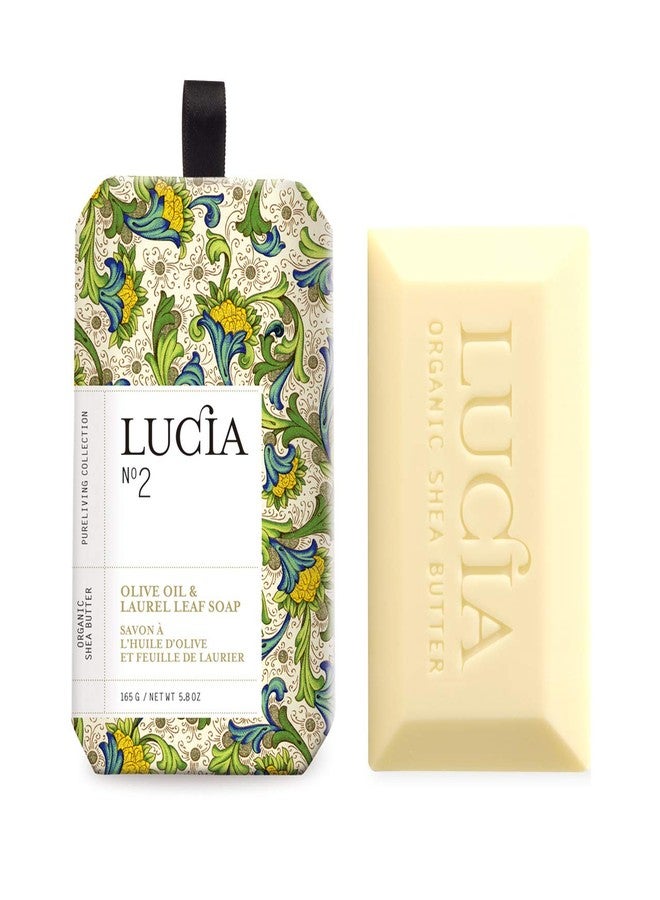 Lucia Soap, Olive Blossom and Laurel, 0.18 Ounce - Image 1