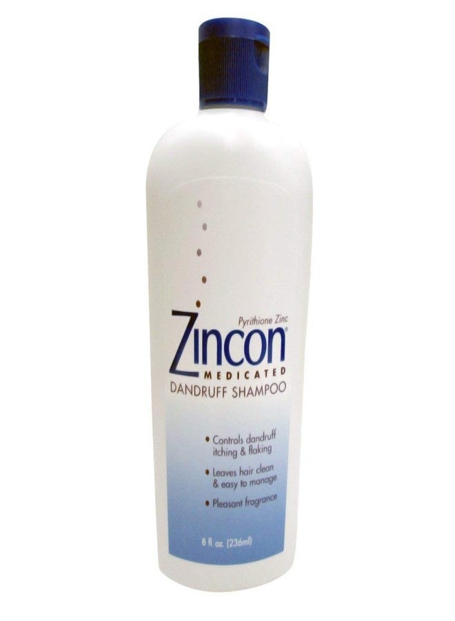 Zincon Medicated Dandruff Shampoo 8 oz (Pack of 5)