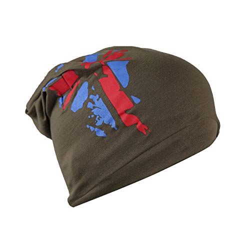 iSWEVEN Cotton Slouchy Beanie and Skull Cap for Summer, Winter, Autumn & Spring Season, Can be Used as a Helmet Cap Too - Free Size (7021B, Brown) - Image 2