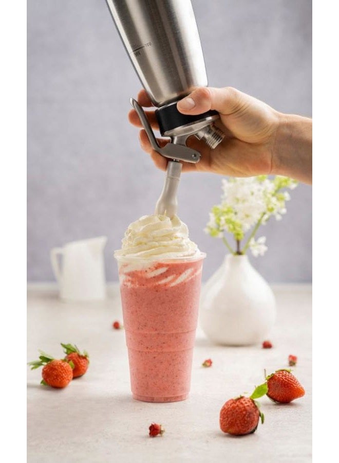 iSi North America Cream Profi Whip Professional Cream Whipper for All Cold Applications, 1 Quart, Stainless Steel/Black - Image 5