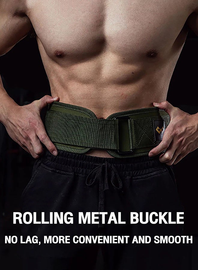 YIM-VIBEHAUS Weight Lifting Belt Gym Fitness Weightlifting Belt with Adjustable Buckle EVA Padded Adult Workout Strength Training Belt Home Sport Essentials for Powerlifting Squats Deadlifts - Image 4