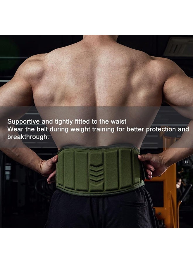 YIM-VIBEHAUS Weight Lifting Belt Gym Fitness Weightlifting Belt with Adjustable Buckle EVA Padded Adult Workout Strength Training Belt Home Sport Essentials for Powerlifting Squats Deadlifts - Image 2