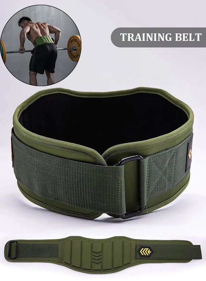 YIM-VIBEHAUS Weight Lifting Belt Gym Fitness Weightlifting Belt with Adjustable Buckle EVA Padded Adult Workout Strength Training Belt Home Sport Essentials for Powerlifting Squats Deadlifts - Image 1