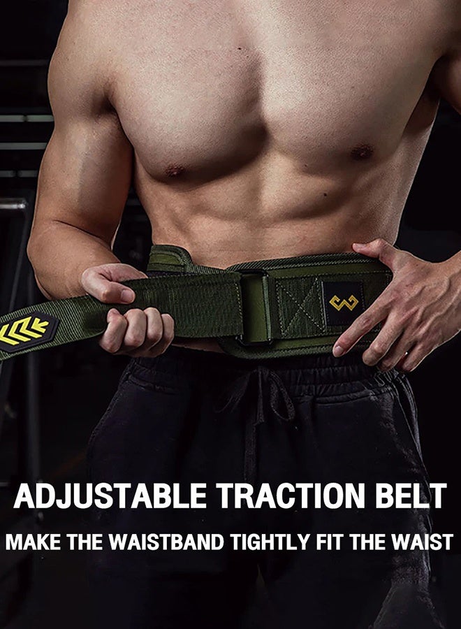 YIM-VIBEHAUS Weight Lifting Belt Gym Fitness Weightlifting Belt with Adjustable Buckle EVA Padded Adult Workout Strength Training Belt Home Sport Essentials for Powerlifting Squats Deadlifts - Image 3