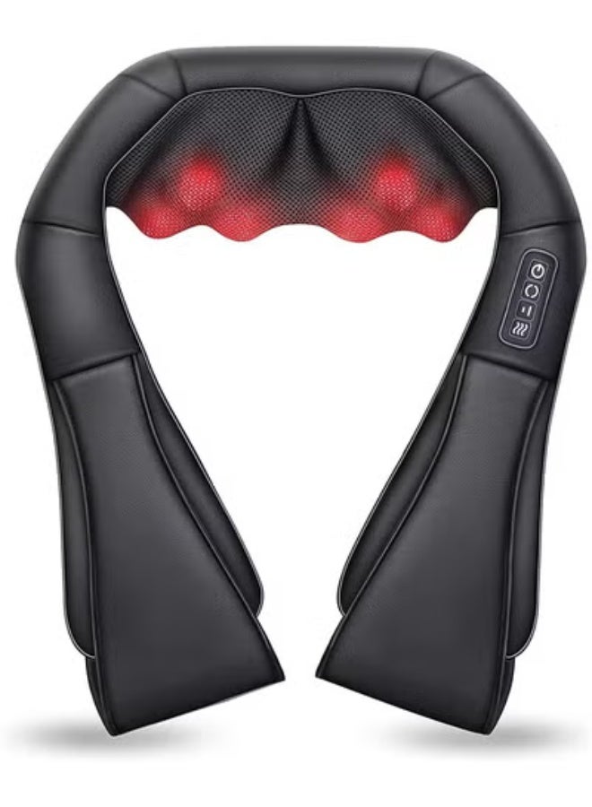 أيه بي جي كمادة كهربائيه  مساج مدلك الرقبة بالحرارة، مدلك شياتسو للرقبة والظهر والكتف والقدم والساق، عجن الأنسجة العميقة ثلاثي الأبعاد يساعد على استرخاء العضلات في المنزل والسيارة، هدايا مريحة للنساء والرجال - Image 1