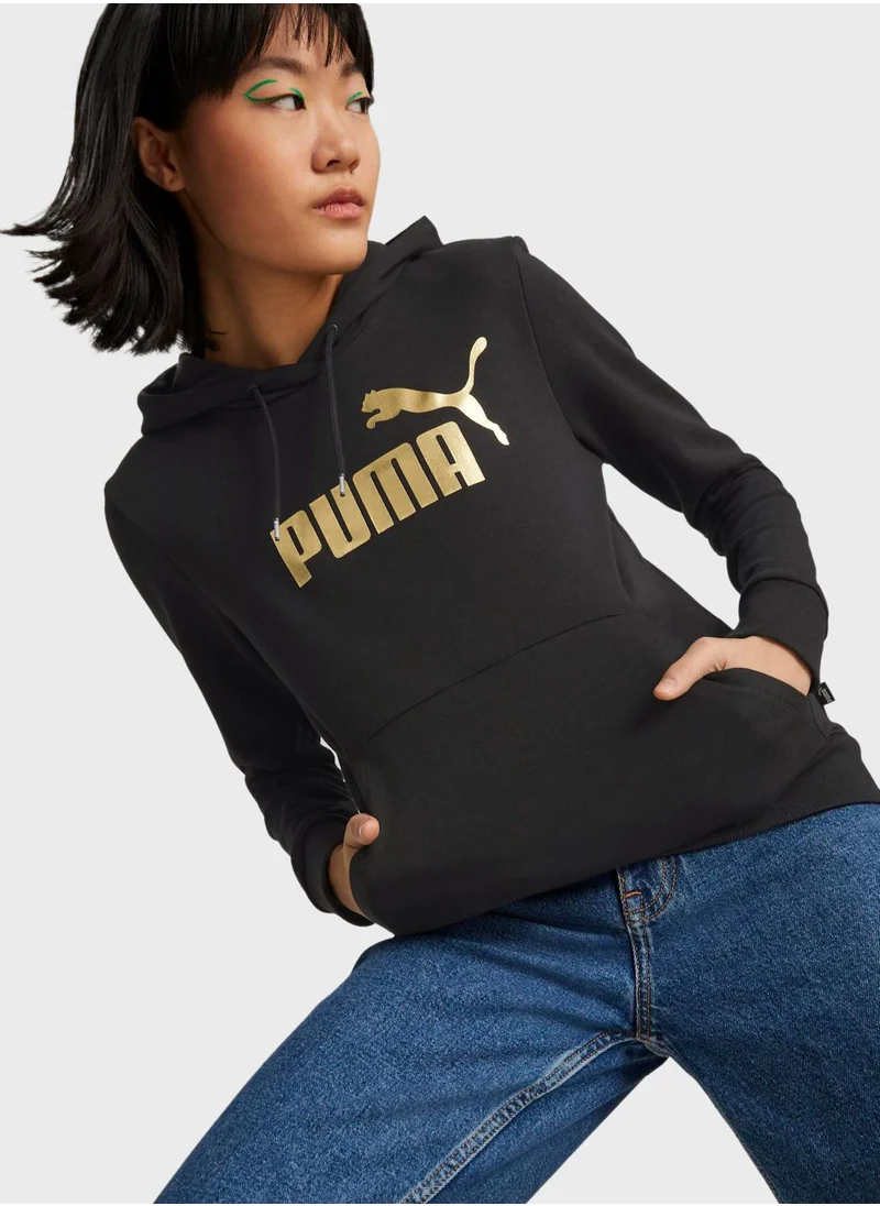 PUMA Essential Metallic Logo Hoodie