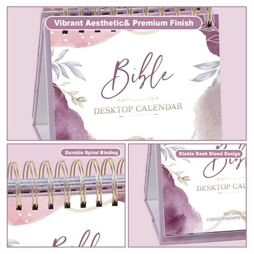 PRSTINCOL Daily Bible Verse Flip Calendar, Perpetual Scripture Desk Decor with Inspirational Quotes for Office and Home - Image 5