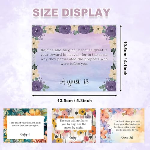 PRSTINCOL Daily Bible Verse Flip Calendar, Perpetual Scripture Desk Decor with Inspirational Quotes for Office and Home - Image 4